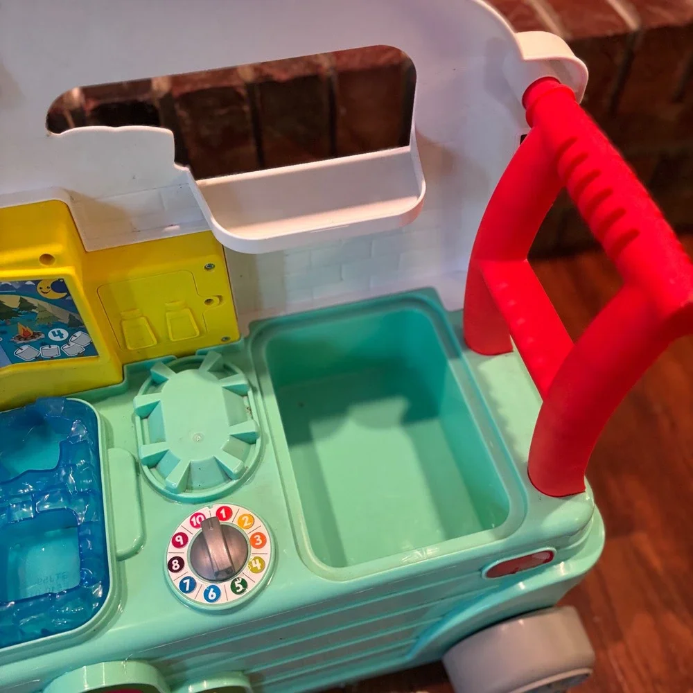 Fisher-Price Laugh‎ & Learn 3-in-1 On-the-Go Camper Teal Walker Activity Center